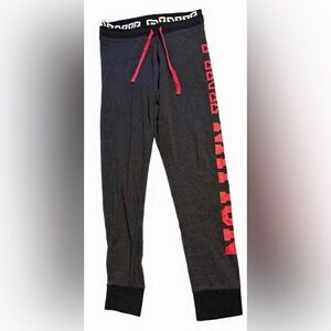 Victorias Secret- PINK- Campus Legging Pant Tight- Dark Grey/Neon Candy Coral